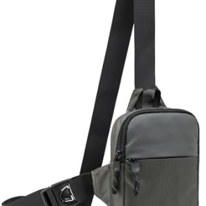 Mini Sling Bag for Men Women, Waterproof Utility Crossbody Backpack Chest Bag for Hiking Travel Sports Running