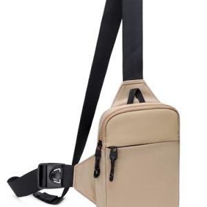 Mini Sling Bag for Men Women, Waterproof Utility Crossbody Backpack Chest Bag for Hiking Travel Sports Running