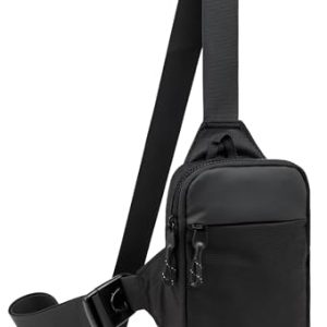 Mini Sling Bag for Men Women, Waterproof Utility Crossbody Backpack Chest Bag for Hiking Travel Sports Running