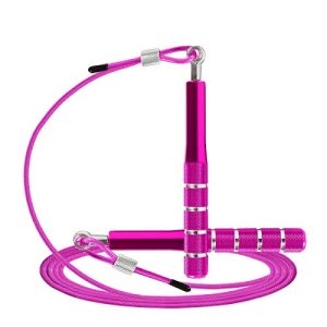 Jump Rope, Wastou Speed Jumping Rope for Training Fitness Exercise, Adjustable Adults Workout Skipping Rope for Men, Women, Kids, Girls