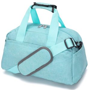 14 inch Small Gym Bag for Women & Men, Mini Duffel Bag for Travel Sports Lightweight Carry On Bag (Light Green)