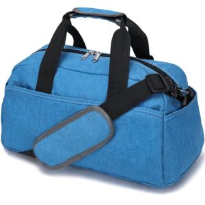 14 inch Small Gym Bag for Women & Men, Mini Duffel Bag for Travel Sports Lightweight Carry On Bag,Navy Blue