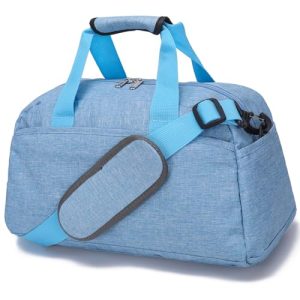 14 inch Small Gym Bag for Women & Men, Mini Duffel Bag for Travel Sports Lightweight Carry On Bag (Light Blue)